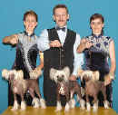 Breeders group "Modr kvt" - 3x interchampions: Gessi, Cenn, Eyllin, breeder: Ji Pospil 